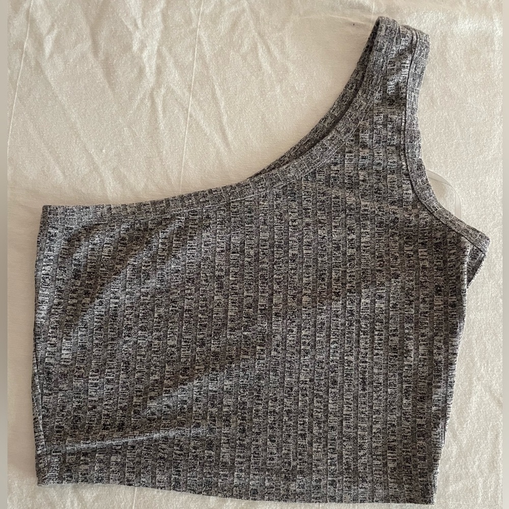 Shein one shoulder crop top